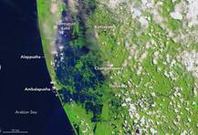 केरल: NASA ने जारी की बाढ़ से पहले और बाद की दो तस्वीरें, ऐसा दिखा तबाही का मंजर
