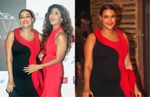 स्किन फिट ड्रेस में Red Carpet पर उतरीं प्रेंग्नेंट नेहा धूपिया, बेबी बंप के साथ शिल्पा ने की खूब मस्ती