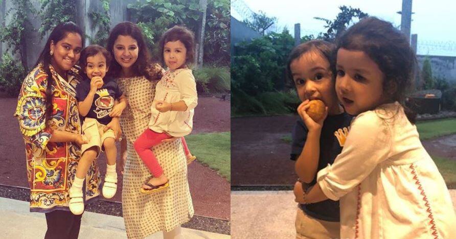 सलमान के भांजे आहिल और धोनी की बेटी ज़ीवा की ये तस्वीर आपका दिल बाग-बाग कर देगी MS Dhoni’s daughter Ziva hugging Salman Khan’s nephew Ahil सलमान के भांजे आहिल और धोनी की बेटी ज़ीवा की ये तस्वीर आपका दिल बाग-बाग कर देगी