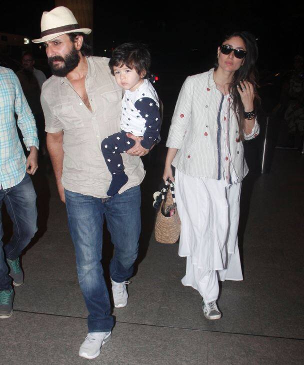 करिना के पति और बॉलीवुड के नवाब कहे जाने वाले सैफ अली खान को कैप और बियर्ड लुक में नजर आए. फोटो-मानव मंगलानी