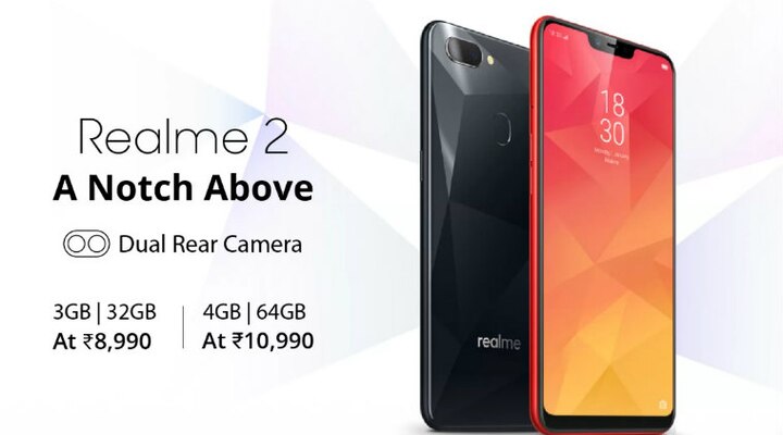 Realme 2 at price of Rs 8,240 on Flipkart: First sale starts September 4 Flipkart पर 8,240 रुपये में मिल रहा है Realme 2 , सेल की शुरूआत 4 सिंतबर से