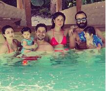 मालदीव में पिंक बिकिनी में दिखीं करीना कपूर, जमकर मस्ती कर रहा है तैमूर सहित पूरा परिवार