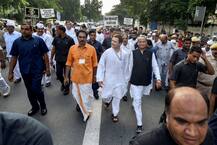 भारत बंद: सोनिया गांधी के साथ रामलीला मैदान में नजर आए विपक्ष के कई दिग्गज नेता