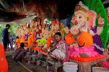 गणेश चतुर्थी 2018: तस्वीरें में देखिए शिल्पकारों की कलाकारी जो भरती है मूर्तियों में जादू