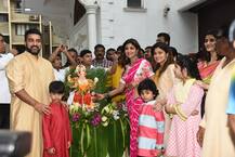 गणेश विसर्जन में शिल्पा शेट्टी ने पति के साथ किया जमकर डांस, बेहद खूबसूरत हैं तस्वीरें