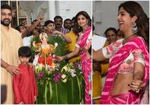 गणेश विसर्जन में शिल्पा शेट्टी ने पति के साथ किया जमकर डांस, बेहद खूबसूरत हैं तस्वीरें
