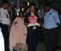 खान परिवार ने धूमधाम से बप्पा को किया अलविदा, देखें गणपति विसर्जन की तस्वीरें