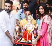 शिल्पा शेट्टी ने ही नहीं बल्कि इन सितारों ने भी कर दिया गणेश विर्सजन