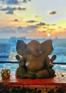 टीवी एक्टर रित्विक धनजानी ने गणेश चतुर्थी के मौके पर तैयार की बप्पा की मूर्ति, देखें तस्वीरें