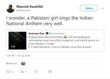 Viral Video: पाकिस्तानी युवती ने गाया भारत का राष्ट्रगान, ट्विटर पर मिले ऐसे रिएक्शन