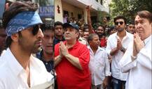 RK STUDIOS: चाचा रणधीर-राजीव के साथ गणपति बप्पा के विसर्जन को निकले रणबीर कपूर, देखें तस्वीरें