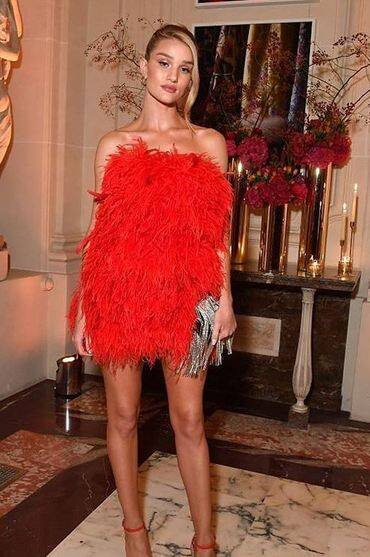 हालांकि रोजी अजीब कपड़े पहनने के लिए जानी जाती है. ऐसे में इस पार्टी में 31 वर्षीय इस हसीना ने अजीब कपड़ों में भी पार्टी को रूख अपनी ओर मोड़ दिया. फोटोः इंस्टाग्राम 