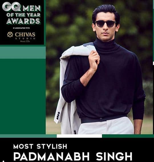 पद्मनाभ सिंह को मोस्ट स्टाइलिश ऑफ द ईयर का अवॉर्ड दिया गया.फोटोः इंस्टाग्राम