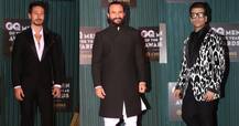 GQ Awards: मैन ऑफ द ईयर अवॉर्ड में ये एक्टर्स दिखे मैन इन ब्लैक लुक में