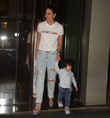 बहन इनाया के बर्थडे पर तैमूर मम्मी करीना कपूर के साथ आए नज़र, देखें तस्वीरें