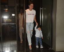 बहन इनाया के बर्थडे पर तैमूर मम्मी करीना कपूर के साथ आए नज़र, देखें तस्वीरें