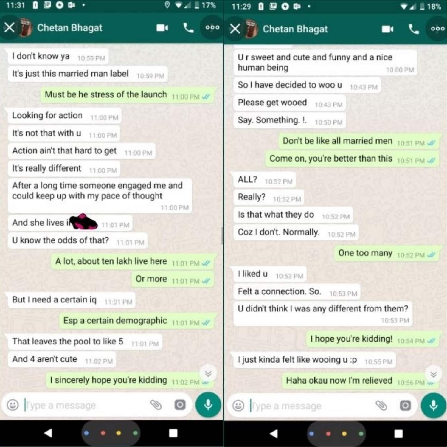 #MeToo: चेतन भगत की चैट के स्क्रीनशॉट हुए वायरल, पत्नी और महिला से मांगी माफी