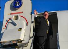 पोम्पिओ प्योंगयांग के लिए रवाना, परमाणु निरस्त्रीकरण की कोशिशें जारी