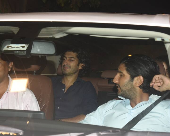 इसके साथ ही अर्जुन कपूर के कजिन मोहित मारवा भी अर्जुन और मलाइका के साथ पार्टी करते दिखे. (तस्वीर: मानव मंगलानी)