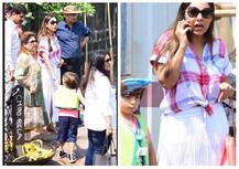 बर्थडे पर बेटे अबराम के साथ दिखीं गौरी खान, गुस्से में फोन पर कर रही थीं बात...