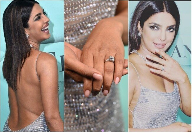 Priyanka Chopra wears low-backed gown at Tiffany's in NYC | Daily Mail  Online