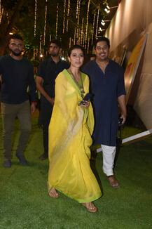 दुर्गा पूजा पंडाल में पहुंचीं काजोल ने सबको दी आरती, बेहद खूबसूरत अंदाज में दिखीं