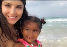 PHOTOS: सनी लियोन ने मनाया बेटी निशा का तीसरा बर्थडे, बताया SunShine