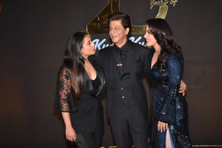 शाहरुख खान, काजोल और रानी मुखर्जी. (तस्वीर: मानव मंगलानी)