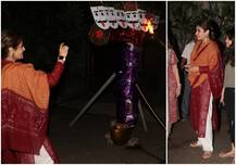 रवीना टंडन ने मनाया दशहरा, परिवार और दोस्तों के साथ किया रावण दहन