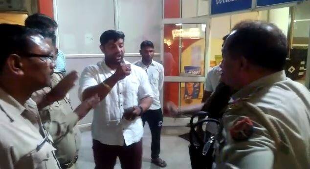 new video viral in Meerut police officer and bjp leader case