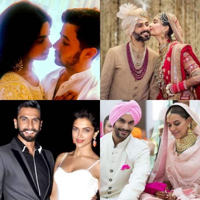 इस साल कई बॉलीवुड सेलेब्स ने शादी की. किसी ने अचानक शादी की तो किसी ने सार्वजनिक घोषणा करके. हाल ही में दीपिका पादुकोण और रणवीर सिंह ने   इसी साल नवंबर की 14-15 तारीख को शादी का ऐलान किया है. वहीं प्रियंका चोपड़ा और निक जोनास की शादी की तारीख पक्की नहीं हुई है लेकिन शादी   का वेन्यू् राजस्थान में फिक्स हो गया है. लेकिन आज हम आपको बता रहे हैं उन सितारों के बारे में जिन्होंने इस साल धूमधाम से शादी की और अपना पहला   करवाचौथ सेलिब्रेट करेंगे. फोटोः इंस्टाग्राम 