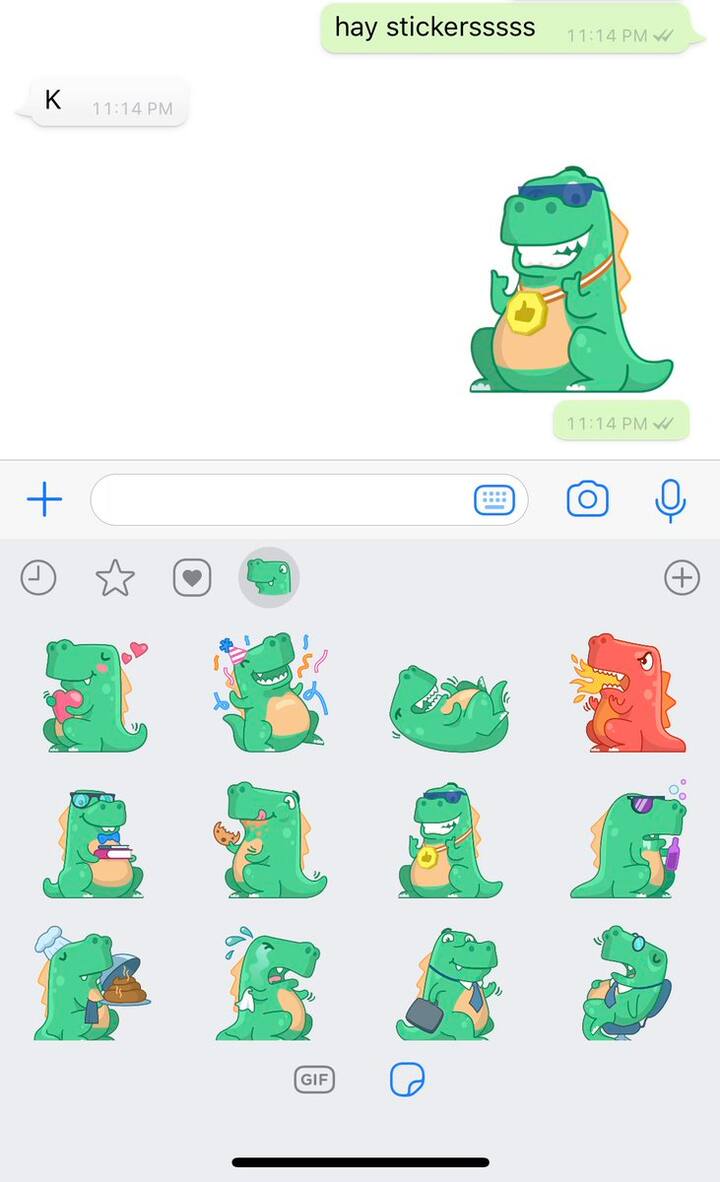 वहीं डेडिकेटेड कैटेगरी को भी शामिल किया गया है जहां आप + आइकन की मदद से 12 स्टीकर पैक्स का इस्तेमाल कर सकते हैं.