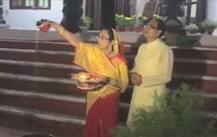 मध्य प्रदेश: सीएम शिवराज सिंह चौहान ने पत्नी साधना सिंह संग मनाया करवाचौथ