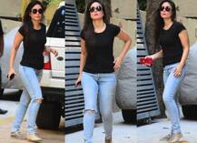 करवाचौथ की अगली सुबह बहन करिश्मा कपूर के घर पहुंची करीना कपूर खान, सामने आईं ये तस्वीरें