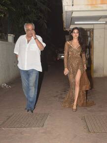 वोग अवॉर्ड्स के बाद पिता संग भाई अर्जुन कपूर के घर डिनर पर पहुंचीं जान्हवी कपूर, देखें तस्वीरें