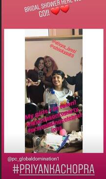 प्रियंका चोपड़ा के ब्राइडल शॉवर की हुई शुरूआत, देखें तस्वी़रें