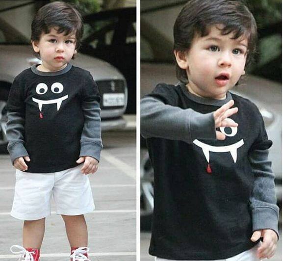 करीना कपूर के बेटे तैमूर अली खान भी हैलोवीन कॉस्ट्यूम में दिखाई दिए.फोटोः इंस्टाग्राम  