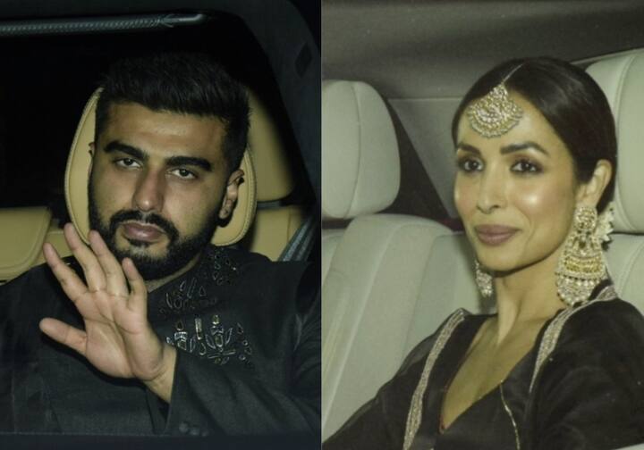 अर्जुन कपूर और मलाइका अरोड़ा काफी समय से अपने रिलेशन को लेकर लाइमलाइट में हैं. अब एक बार फिर से ये दोनों बेहद खूबसूरत अंदाज में अबू जानी और संदीप खोसला के घर हुई पार्टी में शामिल होने पहुंचे. (Photo: Fotorcorp)