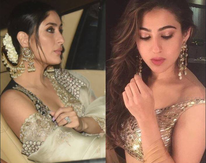 बॉलीवुड के किंग शाहरुख खान ने बीती रात मुंबई में अपने बंगले मन्नत में एक ग्रैंड दीवाली पार्टी का आयोजन किया. शाहरुख के इस जश्न में सिनेमा के कई दिग्गज सितारे शरीक हुए. शाहरुख की इस पार्टी में जो एक खास चीज़ देखने को मिली वो ये थी कि इसमें सैफ अली खान की पत्नी करीना कपूर खान और उनकी बेटी सारा अली खान दोनों ने शिरकत की. (तस्वीर: इंस्टाग्राम)