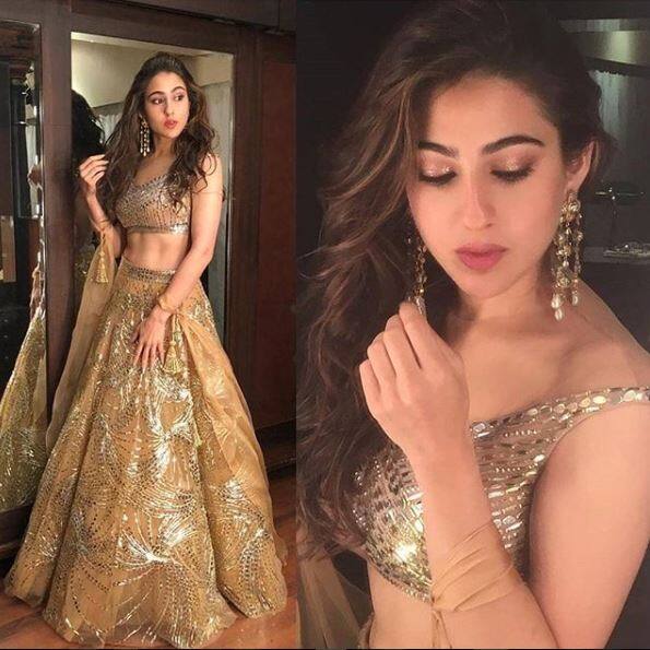 आपको बता दें कि सारा अली खान की ये ड्रेस मशहूर डिजाइनर अबू जानी संदीप खोसला ने डिजाइन की है. (तस्वीर: इंस्टाग्राम)