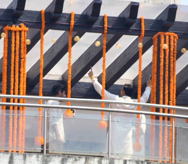  इस दौरान रणवीर काफी खुश दिखाई दे रहे हैं. (तस्वीर: मानव मंगलानी)