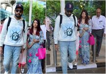 Photos: पति अभिषेक बच्चन के साथ गोवा में बर्थडे सेलिब्रेट कर लौटीं ऐश्वर्या राय, कूल लुक में दिखीं