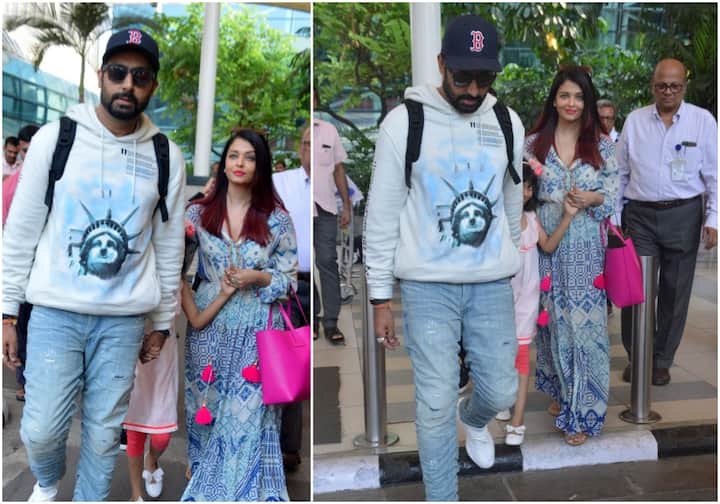 बॉलीवुड अभिनेत्री और पूर्व मिस वर्ल्ड ऐश्वर्या राय बच्चन 1 नबंवर को अपना बर्थडे मनाने के लिए पति अभिषेक बच्चन और आराध्या बच्चन के साथ गोवा गई थीं. सेलिब्रेशन के बाद वो अपने परिवार के साथ वापस मुंबई लौट आईं हैं. (तस्वीर: मानव मंगलानी)