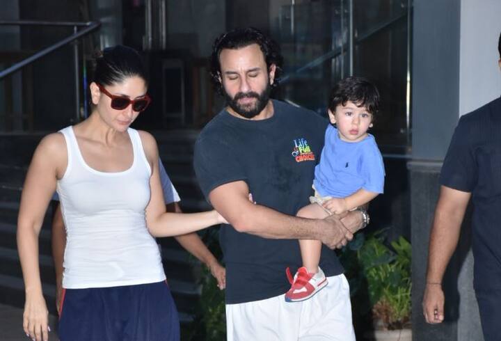 इस दौरान सबसे छोटे नवाब भी मम्मी पापा के साथ बाहर घूमने का आनंद लेते दिखे. 