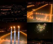 IN PICS: प्रयागराज में क्रिकेट के मैदान पर हुई ट्रैक पूजा, दीपों से जगमगा उठा सारा स्टेडियम