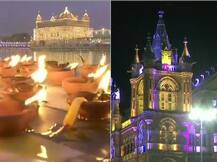 कोलकाता के हावड़ा ब्रिज से लेकर मुंबई के शिवाजी टर्मिनस तक कुछ इस तरह मनाया गया दीवाली का जश्न