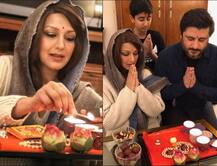 न्यूयॉर्क में कैंसर का इलाज करा रहीं सोनाली बेंद्रे ने पति और बेटे संग मनाई दीवाली, शेयर की ये तस्वीरें