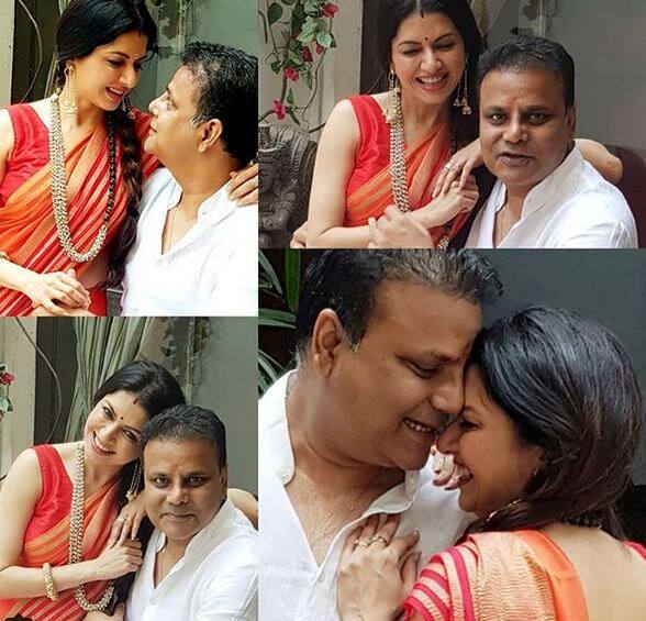 वहीं एक उन्होंने कोलाज शेयर किया है जिसमें वे चाहकर भी पति से नजरें नहीं हटा पा रहीं. फोटोः इंस्टाग्राम