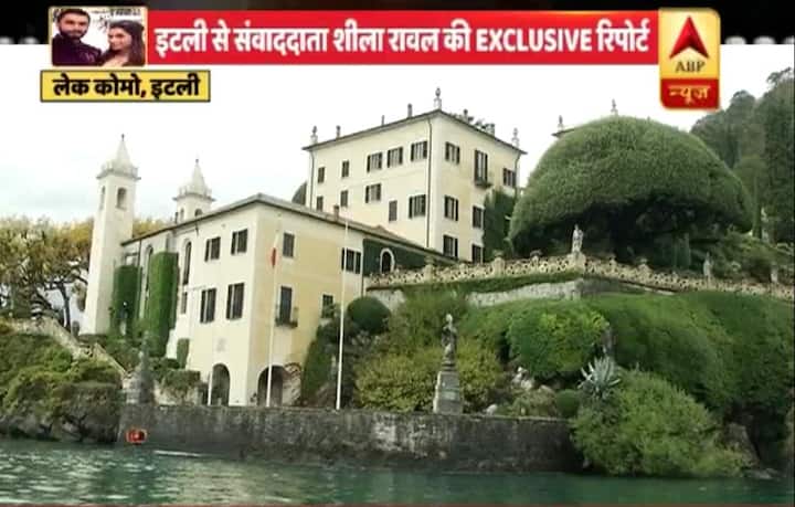एबीपी न्यूज़ उस जगह पहुंच चुका है जहां दीपिका और रणवीर एक दूसरे से शादी करने वाले हैं. इटली का खूबसूरत लेक कोमो दोनों की शादी का गवाह बनने को तैयार है. सूत्रों की मानें तो दीपिका और रणवीर लेक कोमे के Villa del bel bianello में शादी रचाएंगे. ये उसी विला की तस्वीर है.
