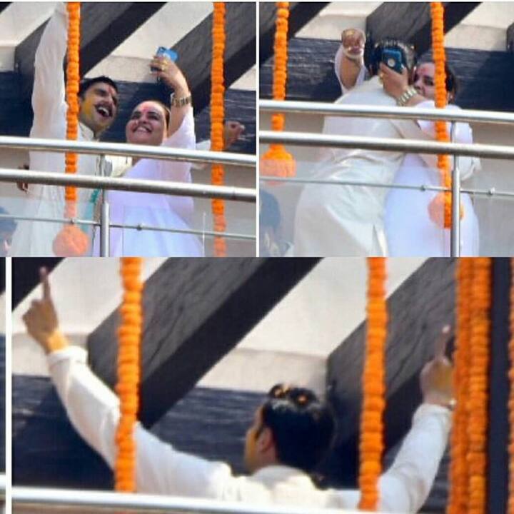इसके बाद रणवीर सिंह के घर पर हल्दी सेरेमनी का आयोजन हुआ था जिसकी ऐसी तस्वीरें देखने को मिली थीं.